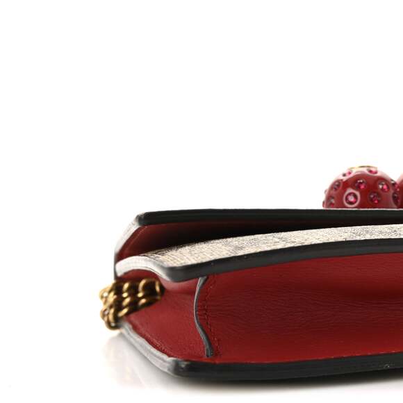 Gucci Gg Supreme Mini Cherry Chain Bag #231006G10B - Picture 8 of 9